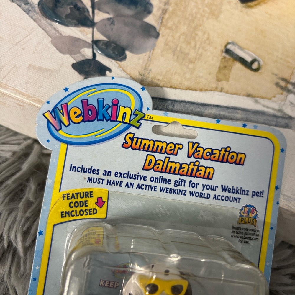 NWT NIP Ganz Webkinz Summer Vacation Dalmatian Toy Figurine Unused Code Bikini - Picture 2 of 13